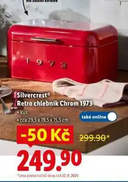 Lidl Silvercrest Retro chlebník Chrom 1973 nabídka