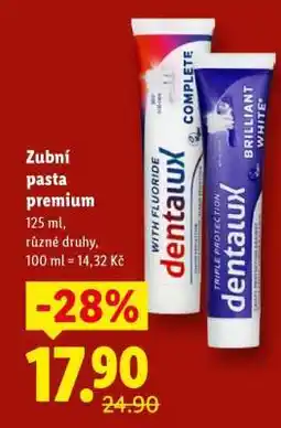 Lidl Zubní pasta Premium nabídka