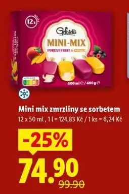 Lidl Mini mix zmrzliny se sorbetem nabídka