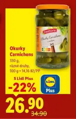 Lidl Okurky cornichons nabídka