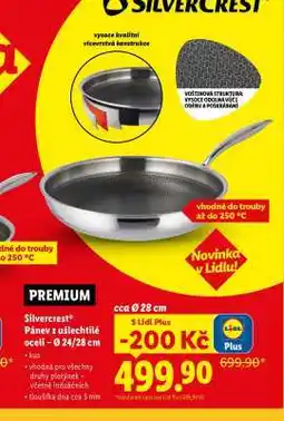 Lidl Silvercrest Pánev z ušlechtilé oceli – Ø 28 cm nabídka