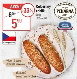 Globus Celozrnný rohlík nabídka