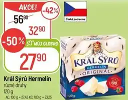 Globus Král Sýrů Hermelín nabídka
