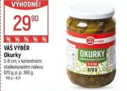 Globus VÁŠ VÝBĚR Okurky nabídka