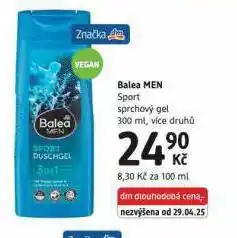 dm drogerie Balea men sprchový gel nabídka