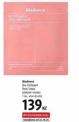 dm drogerie Biodance pleťová maska nabídka