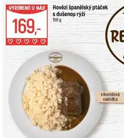Globus Hovězí španělský ptáček s dušenou rýží nabídka