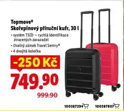 Lidl Topmove skořepinový příruční kufr nabídka
