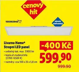Lidl Livarno home stropní led panel nabídka
