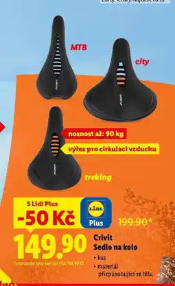 Lidl Crivit sedadlo na kolo mtb nabídka