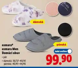 Lidl Esmara esmara men domácí obuv nabídka