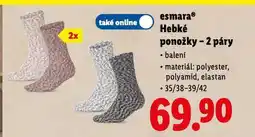Lidl Esmara hebké ponožky - 2 páry nabídka