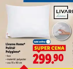 Lidl Livarno home polštář polygiene nabídka