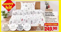Lidl Livarno home ložní povlečení z jemného flanelu nabídka