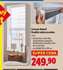 Lidl Livarno home dvojitá roleta na okno nabídka
