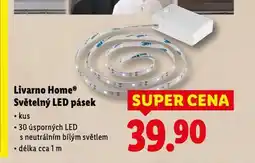 Lidl Livarno home světelný led pásek nabídka