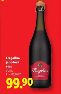 Lidl Fragolino jahodové víno nabídka