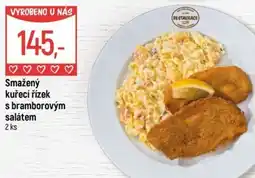 Globus Smažený kuřecí řízek s bramborovým salátem nabídka