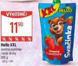 Globus Hello XXL ovocná svačinka nabídka