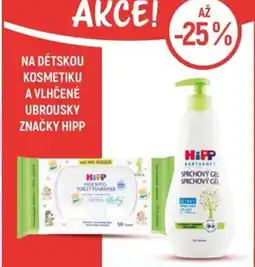 Globus Na dětskou kosmetiku a vlhčené ubrousky značky hipp nabídka