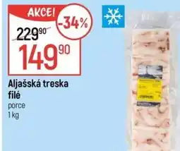 Globus Aljašská treska filé porce nabídka