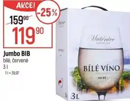 Globus Jumbo BIB bilé, červené nabídka