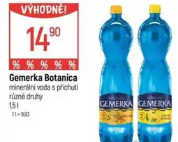 Globus Gemerka Botanica minerální voda s příchutí nabídka