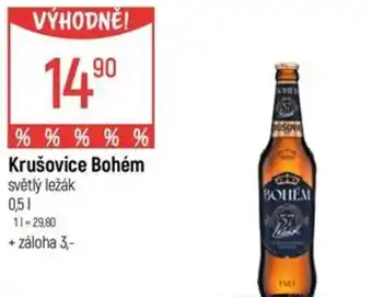 Globus Krušovice Bohém světlý ležák nabídka