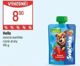 Globus HELLO ovocná svačinka nabídka