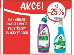 Globus Na vybrané čisticí a prací prostředky značky Frosch nabídka