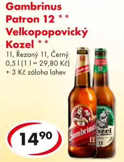 CBA GAMBRINUS Patron 12 velkopopovický kozel nabídka