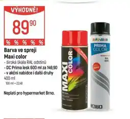 Globus Barva ve spreji Maxi color nabídka