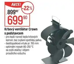 Globus Krbový ventilátor Crown s podstavcem nabídka
