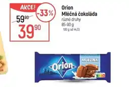 Globus ORION Mléčná čokoláda nabídka