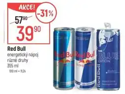 Globus Red Bull energetický nápoj nabídka