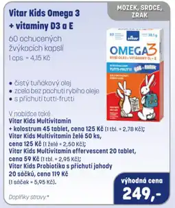 PharmaPoint Vitar Kids Omega 3 + vitaminy D3 a E nabídka