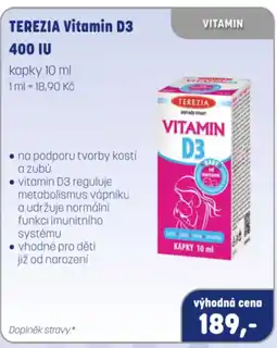 PharmaPoint TEREZIA Vitamin D3 400 IU nabídka