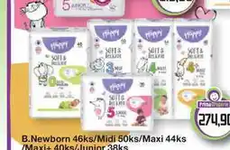 Prima Drogerie BELLA Happy dět.pleny Newborn 46ks/Midi 50ks/Maxi 44ks /Maxi+ 40ks/Junior 38ks nabídka