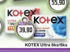 Prima Drogerie KOTEX Ultra vložky 8ks/6ks nabídka