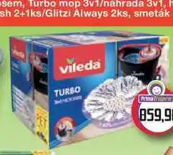 Prima Drogerie VILEDA Turbo mop 3v1 sada nabídka