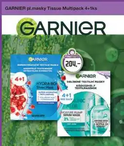 Prima Drogerie GARNIER pleťové masky Tissue Multipack 4+1ks nabídka