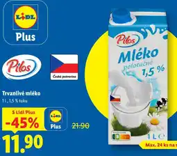 Lidl Trvanlivé mléko, 1 l nabídka