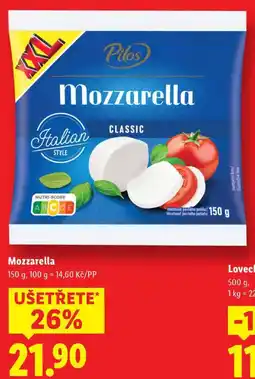 Lidl Mozzarella, 150 g nabídka