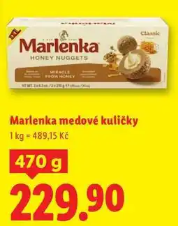 Lidl Marlenka medové kuličky, 470 g nabídka