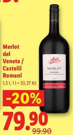 Lidl Merlot del Veneto/Castelli Romani, 1,5 l nabídka