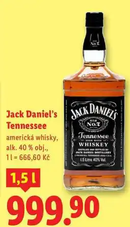 Lidl Jack Daniel's Tennessee, 1,5 l nabídka