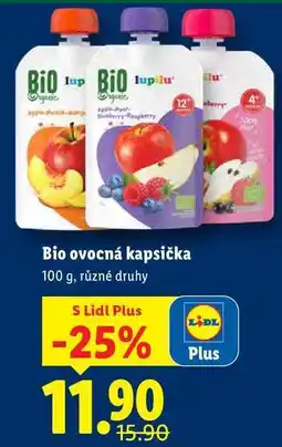 Lidl Bio ovocná kapsička, 100 g nabídka