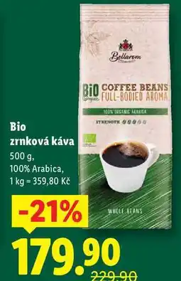 Lidl Bio zrnková káva, 500 g nabídka