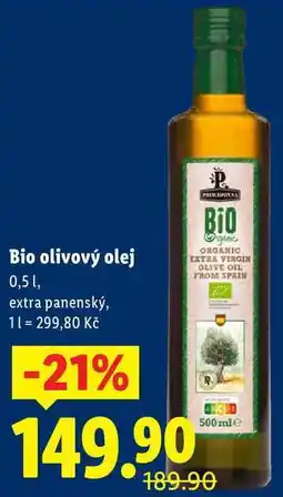 Lidl Bio olivový olej, 0,5 l nabídka