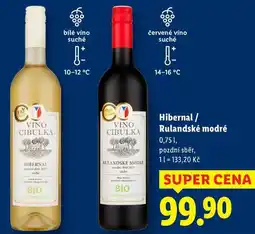 Lidl Hibernal/Rulandské modré, 0,75 l nabídka